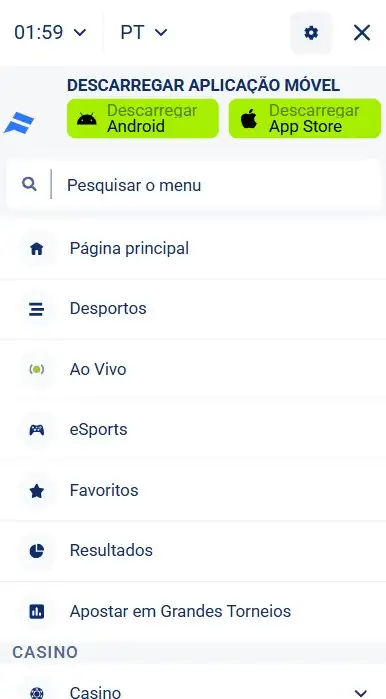 Aplicação FairPari para iPhone e iOS