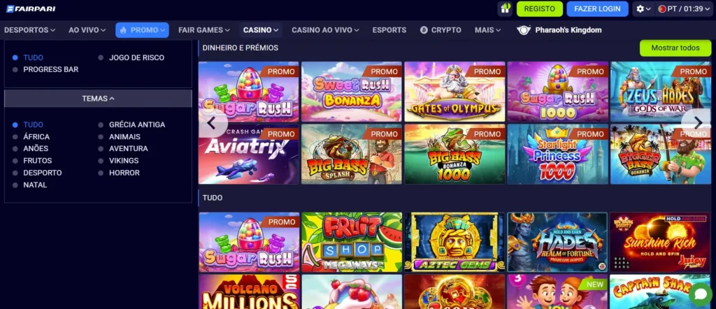 Jogos com Jackpot Progressivo