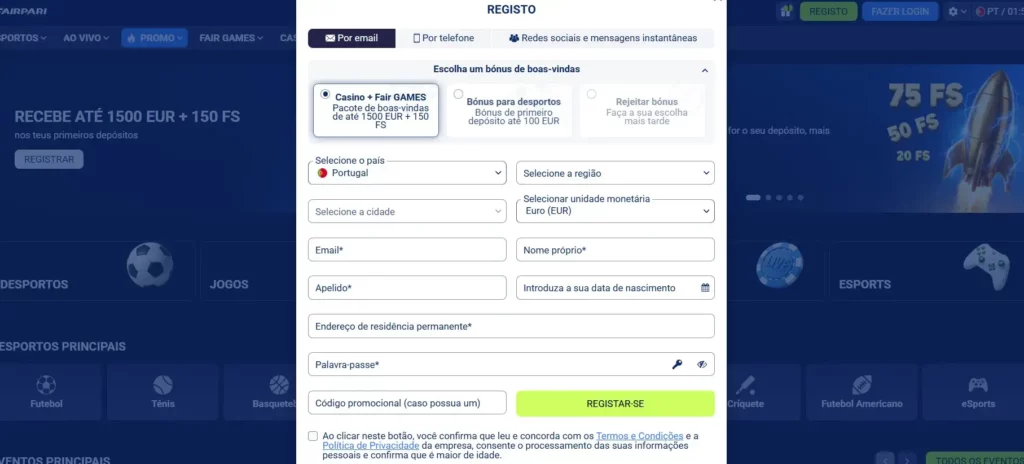Como Fazer um Depósito na FairPari